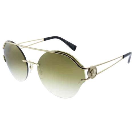 versace sunglasses 2184|Versace VE 2184 12526U Pale Gold Metal Round Sunglasses .